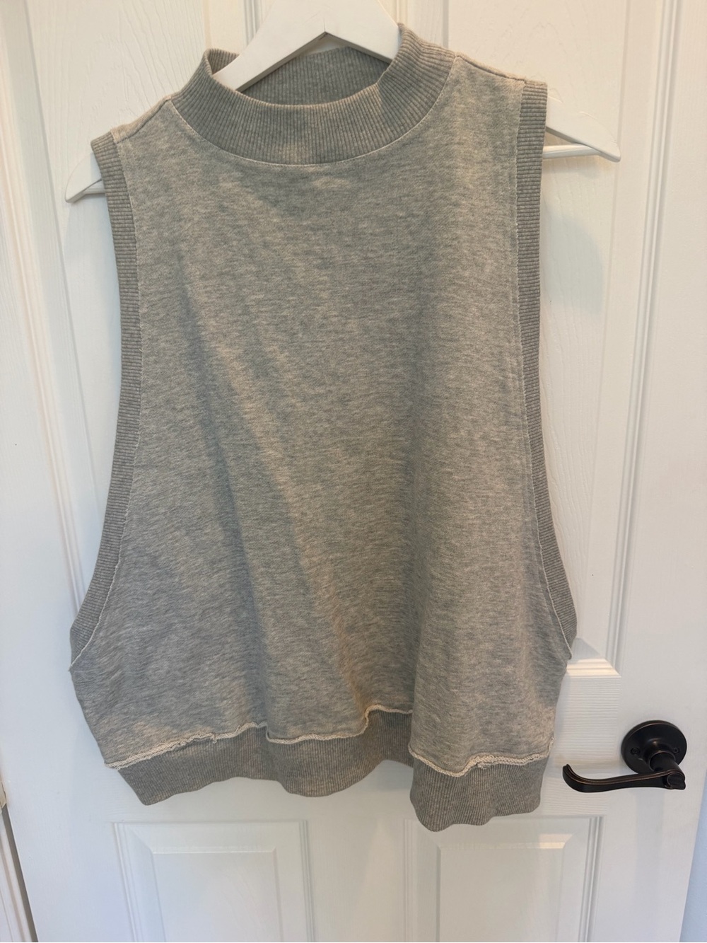 Pilcro Open Side Muscle Tank Top from Anthropologie large gray shirt
